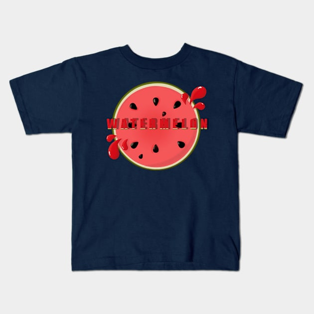 Watermelon Kids T-Shirt by Brontysaurus